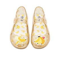 스토 바나나 젤리슈즈 gold glitter