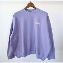 스투시 SHADOW STOCK CREW 맨투맨 ST121304 그레이프 WOMENS