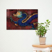 pc957-폼아크릴액자58CmX38Cm_재물의청룡그림, 이미지2