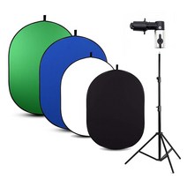 유튜브촬영장비 배경 촬영용천 원터치 크로마키스크린 홈스튜디오만들기, AC503W(1.5m 화이트 블랙)