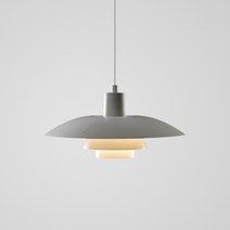F&S PH4/3펜던트 식탁등 LED 전구 포함, 화이트