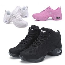 막심 여성 스포츠 재즈 방송 에어 댄스화, 02. 로우탑 매쉬 댄스화 - 핑크, 39(245)