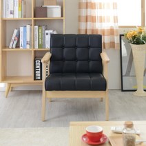 레트로 1인 카페 다방 팔걸이 소파 휴게실 기숙사 거실 가성비 가죽 사무실 쇼파 고급, 아이보리 앤틱