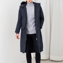 남자롱패딩 남성 오리털 후드 다운 점퍼 야상 롱패딩