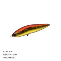 베이스트랩Fangbait-낚시 2021 허니 트랩 70S 싱킹 펜슬 낚시 루어 70mm 14g 인공 생체 공학 미끼 베스 바, 08 H_01 70mm-14g
