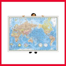 맵소프트 세계지도 대형 코팅형 4종 택1 (2m 10cm X 1m 50cm), 2번_엔틱 세계지도 대형 코팅형