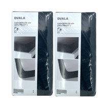 이케아 매트리스커버 드발라 120x200cm 블랙 2개