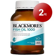 Blackmores 와와마켓 호주산 직송 Blackmores 블랙모어스 피쉬 오일 1000mg 200정 심장 피부 눈 뇌 건강 관리 1팩, 2팩