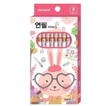 모나미 모니주 연필 B 10p, 여, 9개