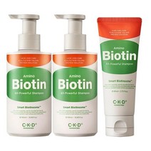 C-K-D 아미노 비오틴 올파워풀 샴푸 500ml x 2 + 80ml