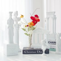 로마 기둥 장식 석고상 그리스 신전 인테리어 조각상 빈티지 오브제 촬영소품, 여인상 기둥