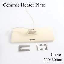 온열전구200*80mm 220V 500W IR 적외선 정상 산업 세라믹 열판 위 공기 히이터 널 BGA 재 작업 역 애완 동, 02 Curve K Thermocouple, 02 500W
