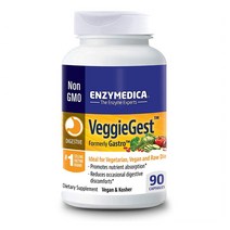 Enzymedica VeggieGest Promotes Digestion of Vegetables 엔자메디카 베지 게스트 90캡슐, 90정, 1개