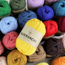 JSTrading 누에르고치 패브릭얀 뜨개실 (100g) 가방실 쪽쪽이 만들기 재료, 04.옐로우