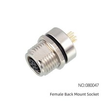 CAZN M8 앵글 수 백 마운트 소켓 34568 코어 항공 플러그 IP6768 방수 용접 PCB 커넥터, 없음, 080047 Female+3 core A