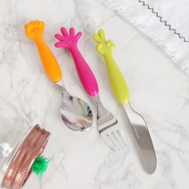 묵찌빠 어린이 양식기 1인조 세트, 단품