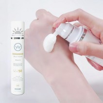#TV홈쇼핑정품 #컴인쇼핑 W머랭 스포츠 선블럭 선크림 무스 쿨링 자외선차단 SPF50, 단품