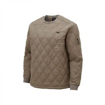 미즈노 PADDING QUILTED MTM32YE3634 브라운 긴팔 티셔츠