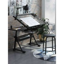 드로잉책상 제도용 각도조절 그림 도면 작업대, B