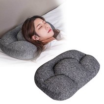 누워 숙면 보게 베개 빨아쓰는 경추 꿀잠 기능성 수면베개 통세탁, 숙면베개(다크그레이)