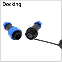 방수 커넥터 케이블 플러그 및 소켓 암수 2 3 4 5 6 7 9 핀, Docking_4p