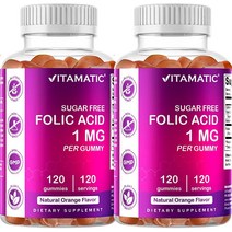 비타매틱 엽산 젤리 1000mcg 1mg 임산부 비타민 B9-120 3통세트, 2