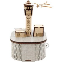 오르골 목재 입체퍼즐 - 영공방 인천국제공항, 색상, 퍼즐/블럭 조각 수