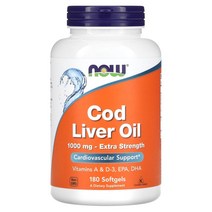나우푸드 (나우 푸드) 대구 간유 1 000 mg 180 소프트젤옵션확인필수, 1000 mg, 90 개