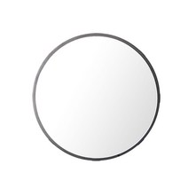 타임텐 우드 모던 원형 카페 인테리어 벽거울300-2색상, 블랙