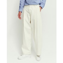 22SS [populet]베이지 턱장식 면 데님팬츠 WHPA2B807I1