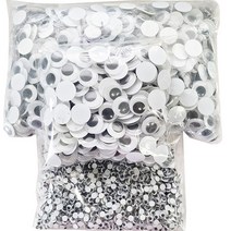 해피아이 뿅뿅이 스팡클 눈알 [대용량] 만들기재료 붙이는 눈알, 24mm 3-8, 100개