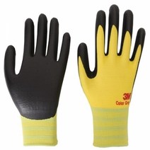 MDF8776 3M NBR폼코팅장갑컬러그립옐로우M/10개 W825-9790 코팅장갑/안전/장갑/안전용품