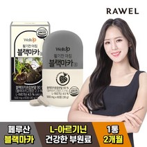 웰업 블랙마카정 60정 1통 2개월 아르기닌 산수유 복분자추출분말 함유, 로엘 타블랩 블랙마카정 1통