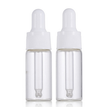 다올마켓 스포이드 공병 10ml 화장품공병 흰색캡 투명 유리 공병 - 에센스 오일 디퓨저 공병