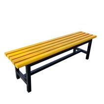 나무 벤치 목욕탕 평상 사우나 의자 대기실 수영장, 노란색 1.2미터, 3~4인용에 적합