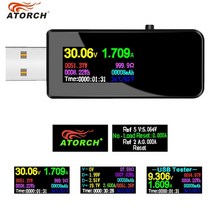 13 in 1 usb tester dc 디지털 전압계 amperimetro 전압 전류 측정기 전류계 감지기 전원 은행 충전기 표시기, 협력사, U96 블랙