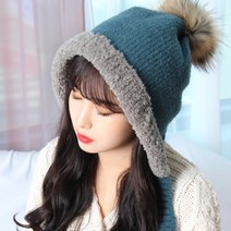제이이쁜너 여자겨울모자 방울모자 귀달이모자 스키모자 여성 데일리 모자