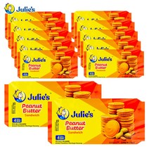 예이니식품 줄리스 피넛버터 샌드위치 크래커 12개(120gx12개) 과자쿠키땅콩치즈초코, 120g, 12개