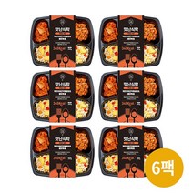 [맛난식탁] 계란야채곤약볶음밥&불닭볶음 도시락 (6 12 18팩 택1), 6팩