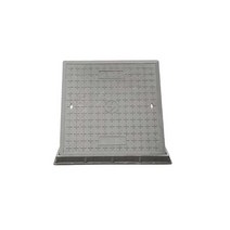 정화조 뚜껑 맨홀 커버 주물 덮개 빗물 방수 공원, G 400x600x40 잎 받침대 있음, 1개