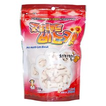 애견 단백질 간식 비스켓 치킨맛 220g 2개 비글