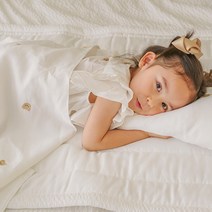 아리베베 무형광 여름 인견자수 블랭킷 밤부 유아이불 유아동이불, 쿨쿨베어