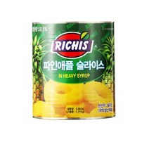 동서식품 리치스 파인애플 슬라이스 3kg, 1개