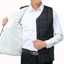 남자 털조끼 브이넥 똑딱이 직장인 경량 패딩 9408680
