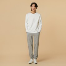 [JAJU/자주] 남 스웨트 조거팬츠_멜란지 그레이