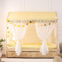 에보니아 다비 하우스 원목침대 서랍형 싱글(S) 매트포함 커튼풀세트 [착불배송], 없음/없음/없음