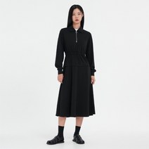랩 시보리카라 반집업 분또 원피스