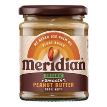 Meridian 메리디안 피넛 버터 잼 스프레드 스무스 280g Peanut Butter Smooth, 1개