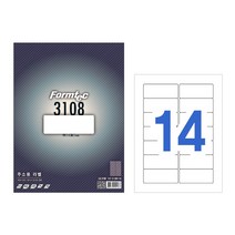 폼텍 주소용 라벨지 99.1 x 38.1 mm 20매 LQ-3108, 14칸, 2개