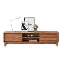 트리 원목 1단 슬라이드 거실장 1650 티비다이 서랍 모듈 선반 장식장 TV장, 월낫